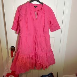 J. Crew tiered ruffle popover dress